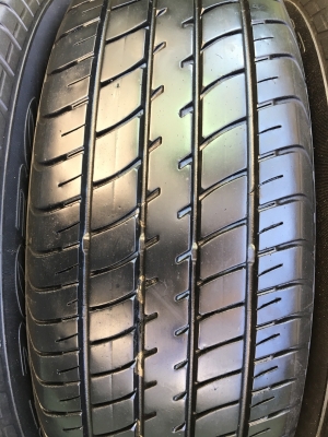 ล้อแม็ก Nissan March ขอบ 15 พร้อมยาง 185-60-15 Dunlop ปี 17 สภาพสวย ดอกยางหนาปึก