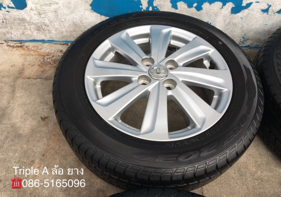 ล้อแม็ก Toyota Vios Yaris 8 ก้าน ขอบ 15 พร้อมยาง 185-60-15 Dunlop ปี 17  แม็กสวย สภาพดี ดอกยางหนา