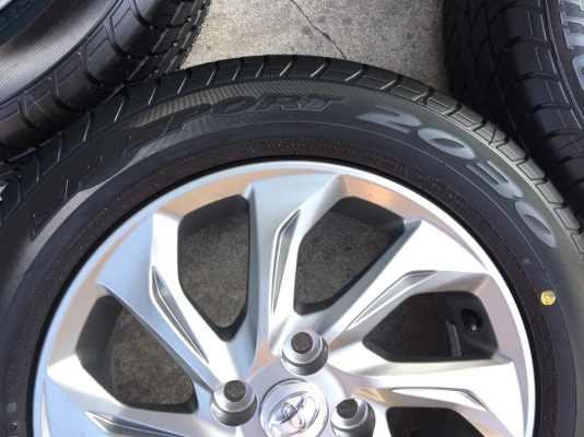 แม็กป้ายแดง TOYOTA New VIOS 2018 ขอบ 15 พร้อมยางป้ายแดง 185-60-15 Dunlop ปี 18 สวยกริ๊บๆ ตุ่ม เส้นสี ชัดทุกเส้น