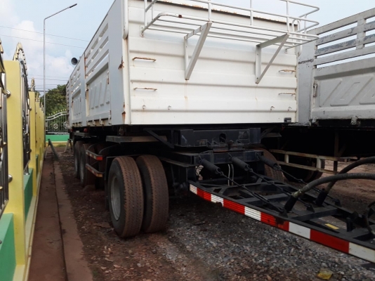 ลูกพ่วงดัมพ์สามมิตรแท้ สามเพลาแท้ #ป้ายแดงหรือมือสองมี 6 ลูก พร้อมใช้งาน ทะเบียนพร้อม