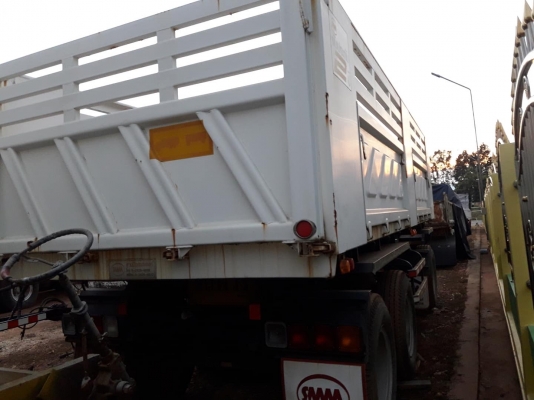 ลูกพ่วงดัมพ์สามมิตรแท้ สามเพลาแท้ #ป้ายแดงหรือมือสองมี 6 ลูก พร้อมใช้งาน ทะเบียนพร้อม