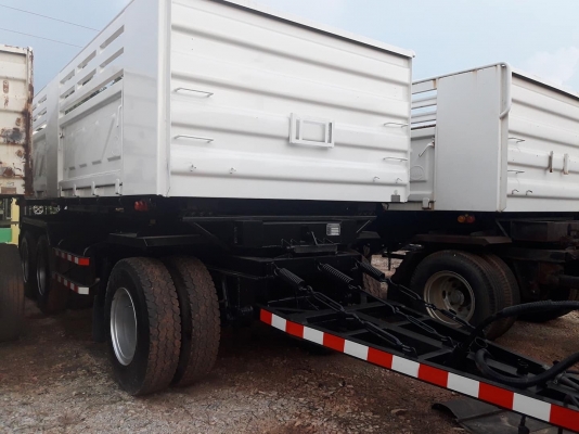 ลูกพ่วงดัมพ์สามมิตรแท้ สามเพลาแท้ #ป้ายแดงหรือมือสองมี 6 ลูก พร้อมใช้งาน ทะเบียนพร้อม