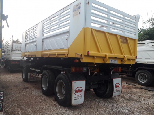 ลูกพ่วงดัมพ์สามมิตรแท้ สามเพลาแท้ #ป้ายแดงหรือมือสองมี 6 ลูก พร้อมใช้งาน ทะเบียนพร้อม