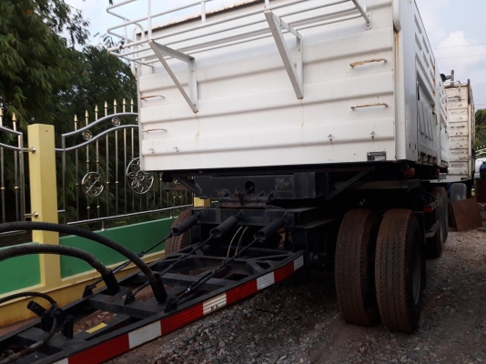 ลูกพ่วงดัมพ์สามมิตรแท้ สามเพลาแท้ #ป้ายแดงหรือมือสองมี 6 ลูก พร้อมใช้งาน ทะเบียนพร้อม