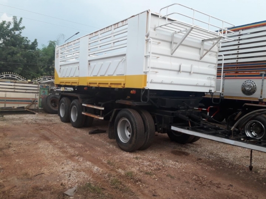 ลูกพ่วงดัมพ์สามมิตรแท้ สามเพลาแท้ #ป้ายแดงหรือมือสองมี 6 ลูก พร้อมใช้งาน ทะเบียนพร้อม