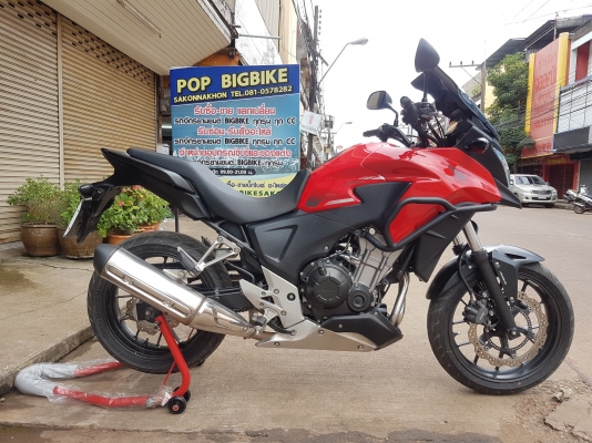 ขายแลกเทิร์น HONDA CB500X ABS ปี 2015 สีสวย เดิมๆ มีแคชบาร์ ทะเบียนพร้อมโอน ราคา 135000 บาท ส่งได้ทั