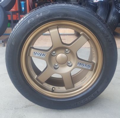 ขายล้อใหม่TE37 ขอบ15 4รู100 ยาง\%195/55/15 ปี16 4 ล้อ ขายล้อใหม่TE37 ขอบ15 4รู100 ยาง\%195/55/15 ปี16 4 ล้อ