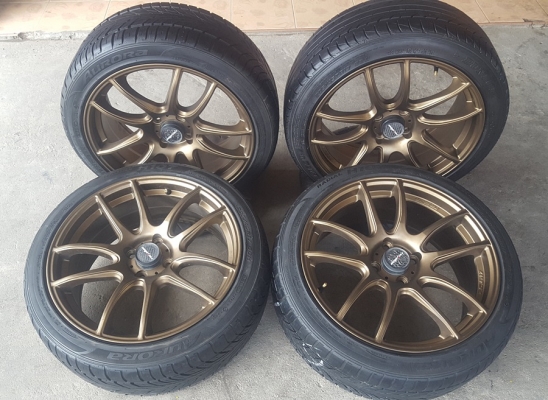 ล้อมือ2 LENSO Spec-c ขอบ17 4รู100 ยาง205/45/17 ปี 16  4 ล้อ