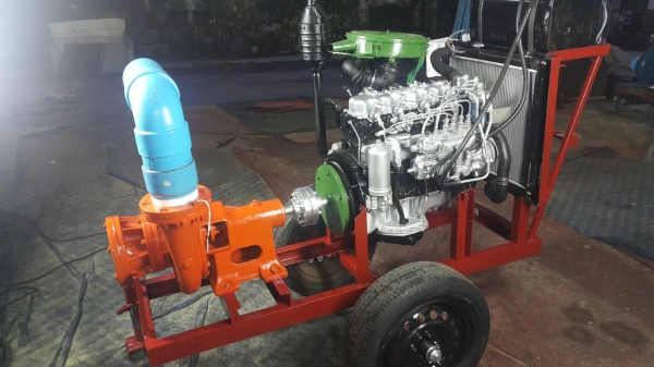 เครื่องสูบนํ้าประกอบใหม่พร้อมใช้งาน เครื่องยนต์ ISUZU C190 DIESEL