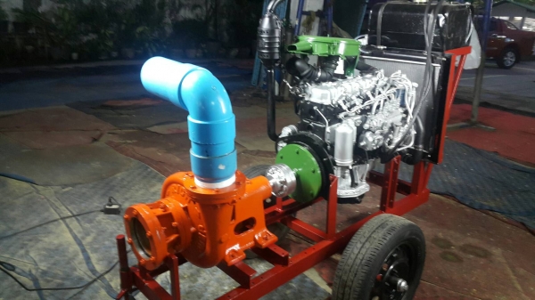เครื่องสูบนํ้าประกอบใหม่พร้อมใช้งาน เครื่องยนต์ ISUZU C190 DIESEL