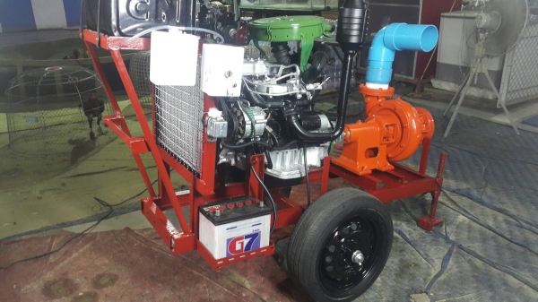 เครื่องสูบนํ้าประกอบใหม่พร้อมใช้งาน เครื่องยนต์ ISUZU C190 DIESEL