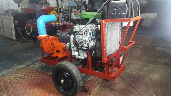 เครื่องสูบนํ้าประกอบใหม่พร้อมใช้งาน เครื่องยนต์ ISUZU C190 DIESEL