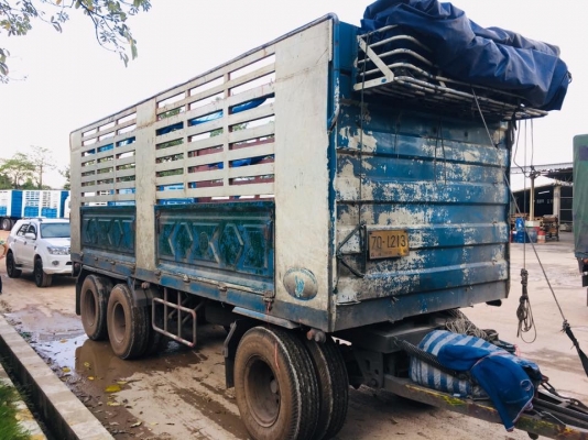 ลูกพ่วงเหล็กไม่ดัมพ์ ปี 50 ปี 51 มี 4 ลูก สามเพลาแท้ ยาว 6.80 เมตร/3 ลูก - 7 เมตร/1 ลูก ทะเบียนพร้อม