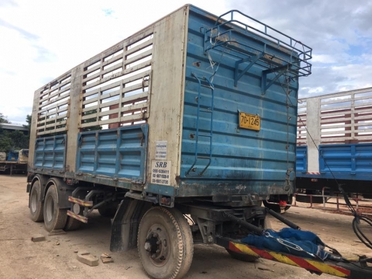 ลูกพ่วงเหล็กไม่ดัมพ์ ปี 50 ปี 51 มี 4 ลูก สามเพลาแท้ ยาว 6.80 เมตร/3 ลูก - 7 เมตร/1 ลูก ทะเบียนพร้อม