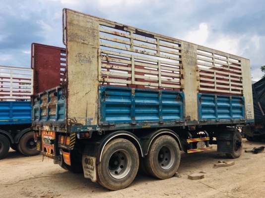 ลูกพ่วงเหล็กไม่ดัมพ์ ปี 50 ปี 51 มี 4 ลูก สามเพลาแท้ ยาว 6.80 เมตร/3 ลูก - 7 เมตร/1 ลูก ทะเบียนพร้อม