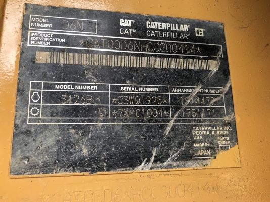 CAT D6N สภาพสวยนำเข้าตรงจากญี่ปุ่น รถใช้งานน้อย ราคาไม่แพงครับ