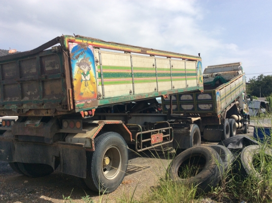 ขายสิบล้อพ่วงแม่ลูกดั้มISUZU FXZ23NZ 270แรงยูโรทูติดก๊าซNgv9ถังปี49