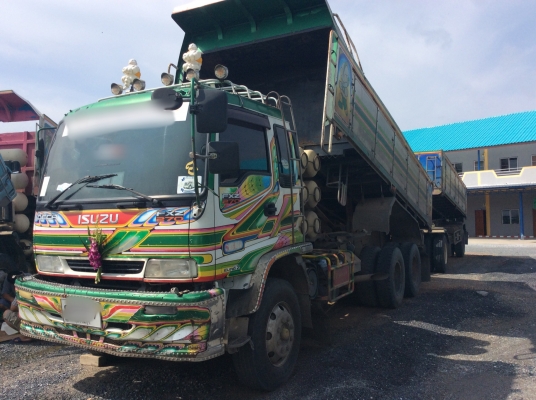 ขายสิบล้อพ่วงแม่ลูกดั้มISUZU FXZ23NZ 270แรงยูโรทูติดก๊าซNgv9ถังปี49 ขายสิบล้อพ่วงแม่ลูกดั้มISUZU FXZ23NZ 270แรงยูโรทูติดก๊าซNgv9ถังปี49