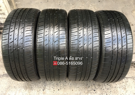 ยาง FALKEN 245-45-20 ปี 16 ดอกยางเต็มๆทุกเส้น มีตุ่มลาง