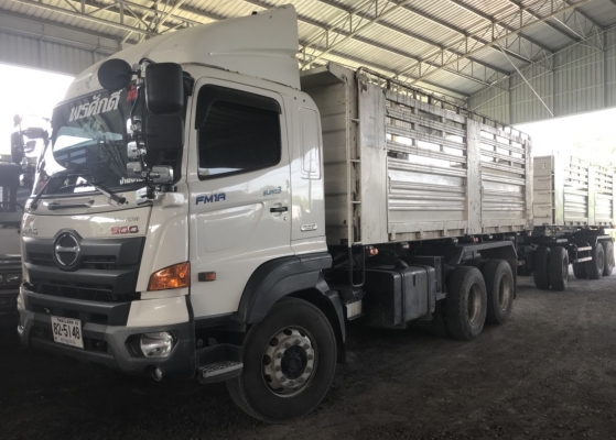 พ่วง 22 ล้อ ฮีโน่ วิคเตอร์ 344 แม่ปี 59 / ลูกปี 60 ไมล์ 130,000 กม. กระบะสามมิตรแท้ - ดั้ม สภาพพร้อมใช้