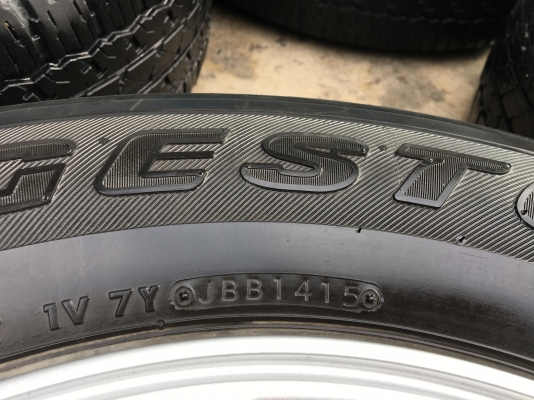 ล้อแม็ก Toyota Fortuner BMC ขอบ 17 พร้อมยาง 265-65-17 Bridgestone ปี 15 แม็กเดิม สภาพดี