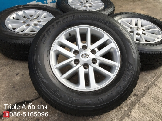 ล้อแม็ก Toyota Fortuner BMC ขอบ 17 พร้อมยาง 265-65-17 Bridgestone ปี 15 แม็กเดิม สภาพดี