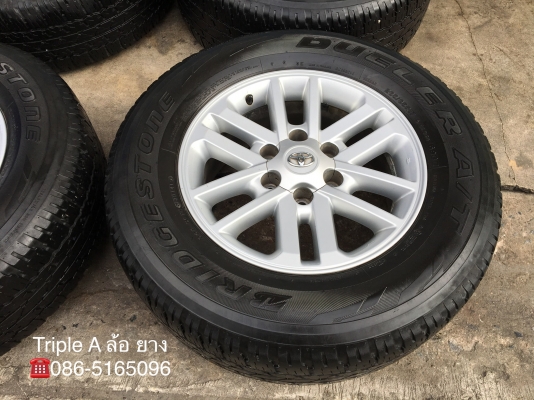 ล้อแม็ก Toyota Fortuner BMC ขอบ 17 พร้อมยาง 265-65-17 Bridgestone ปี 15 แม็กเดิม สภาพดี