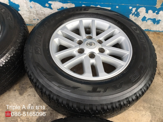 ล้อแม็ก Toyota Fortuner BMC ขอบ 17 พร้อมยาง 265-65-17 Bridgestone ปี 15 แม็กเดิม สภาพดี
