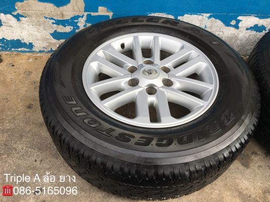 ล้อแม็ก Toyota Fortuner BMC ขอบ 17 พร้อมยาง 265-65-17 Bridgestone ปี 15 แม็กเดิม สภาพดี
