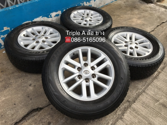 ล้อแม็ก Toyota Fortuner BMC ขอบ 17 พร้อมยาง 265-65-17 Bridgestone ปี 15 แม็กเดิม สภาพดี