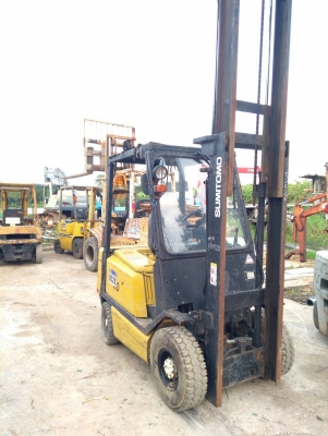 รถฟอร์คลิฟต์ SUMITOMO ยก 1.5 ตัน ยกสูง 3 เมตร ยางตัน 4 เส้น รถเก่านอกนำเข้า ยังไม่เคยใช้งานในไทย สภาพดีพร้อมใช้งาน มีเอกสารใบอินวอยซ์ มี VDO การทำงานให้ชม