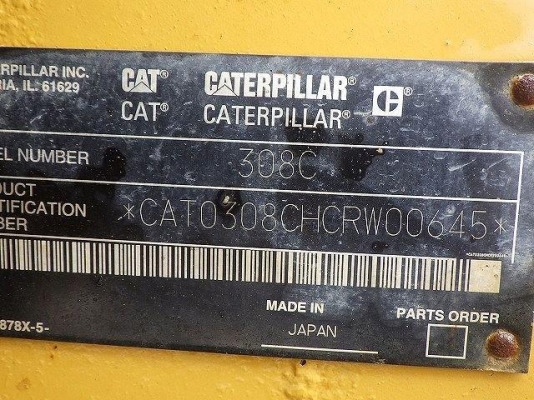 Caterpillar 308CSR : รถขุด 8 ตัน นำเข้าจากญี่ปุ่น โทร. 080-6565422 (หนิง)