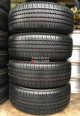 ยางป้ายแดง 265-60-18 Bridgestone ปี 18 ดอกเต็ม ตุ่มเด้งๆ เส้นสีชัด