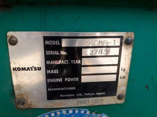 ขายจ้า..KOMATSU PC40MR-1 เก่านอกแท้ มีลายแย๊ก 3,xxx ชั่วโมง พร้อมใช้ โทร 089-3818694จ๊อย ขายจ้า..KOMATSU PC40MR-1 เก่านอกแท้ มีลายแย๊ก 3,xxx ชั่วโมง พร้อมใช้ โทร 089-3818694จ๊อย