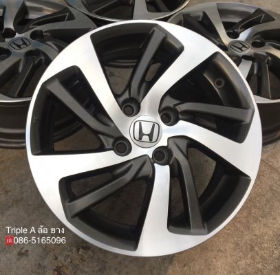 ล้อแม็ก Honda Jazz GK ขอบ 15 สีเทาปัดหน้าเงา แม็กสวย สภาพดี