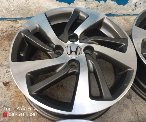 ล้อแม็ก Honda Jazz GK ขอบ 15 สีเทาปัดหน้าเงา แม็กสวย สภาพดี