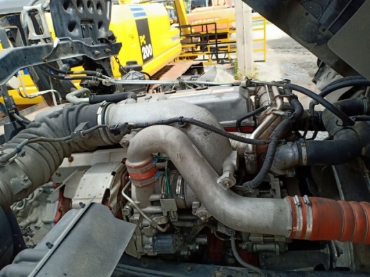 Hino FM1A 344 แรง ปี 56 สิบล้อหัวลาก ไมล์แท้ 193,xxx หัวเดิมบาง เครื่อง/เกียร์/เฟืองท้ายแห้ง อ่างเนี