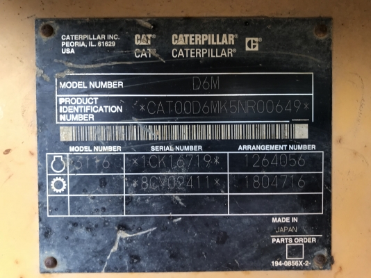 CAT D6M นำเข้าจากญี่ปุ่น ราคาไม่แพง รถสวย สภาพดีครับ
