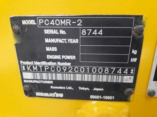 ขายจ้า...KOMATSU PC40MR-2 เก่านอกแท้...สภาพสวยมากๆๆๆ 5,xxxxชั่วโมง พร้อมใช้ โทร 089-3818694 จ๊อย ขายจ้า...KOMATSU PC40MR-2 เก่านอกแท้...สภาพสวยมากๆๆๆ 5,xxxxชั่วโมง พร้อมใช้ โทร 089-3818694 จ๊อย