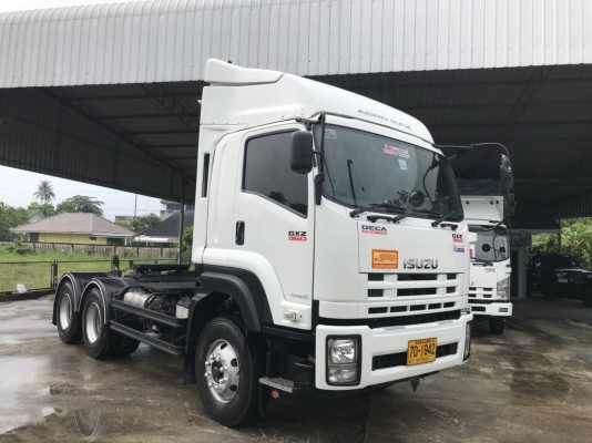 ขาย 10 ล้อหัวลากปี60 ISUZU GXZ 360 EURO 3 รุ่นหน้าตึก เครื่องคอมมอลเรล 360 เเรงม้า รุ่นท่อทอง เบรคทิ