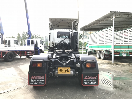 ขาย 10 ล้อหัวลากปี60 ISUZU GXZ 360 EURO 3 รุ่นหน้าตึก เครื่องคอมมอลเรล 360 เเรงม้า รุ่นท่อทอง เบรคทิ