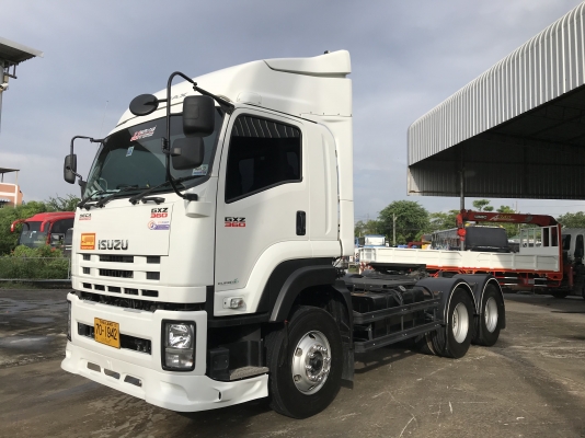 ขาย 10 ล้อหัวลากปี60 ISUZU GXZ 360 EURO 3 รุ่นหน้าตึก เครื่องคอมมอลเรล 360 เเรงม้า รุ่นท่อทอง เบรคทิ