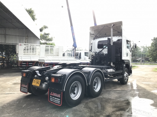 ขาย 10 ล้อหัวลากปี60 ISUZU GXZ 360 EURO 3 รุ่นหน้าตึก เครื่องคอมมอลเรล 360 เเรงม้า รุ่นท่อทอง เบรคทิ