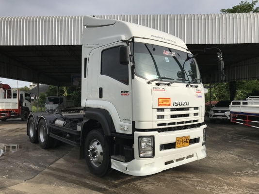 ขาย 10 ล้อหัวลากปี60 ISUZU GXZ 360 EURO 3 รุ่นหน้าตึก เครื่องคอมมอลเรล 360 เเรงม้า รุ่นท่อทอง เบรคทิ