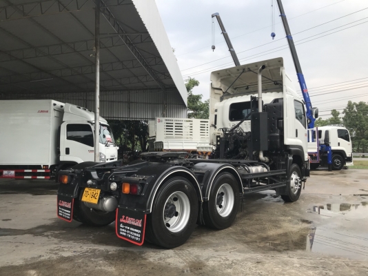 ขาย 10 ล้อหัวลากปี60 ISUZU GXZ 360 EURO 3 รุ่นหน้าตึก เครื่องคอมมอลเรล 360 เเรงม้า รุ่นท่อทอง เบรคทิ