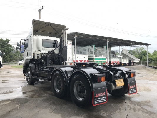 ขาย 10 ล้อหัวลากปี60 ISUZU GXZ 360 EURO 3 รุ่นหน้าตึก เครื่องคอมมอลเรล 360 เเรงม้า รุ่นท่อทอง เบรคทิ