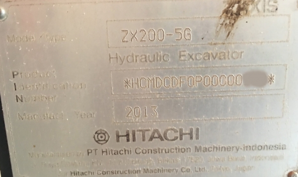 ขายรถแบคโฮ HITACHI ZX200-5G ปี 2013 ใช้งานเพียง 6 พันชั่วโมง รถใช้ในโรงงานน้ำตาล สภาพนางฟ้า สวย แน่น เต็ม ทำงานสมบูรณ์ทุกระบบ เอกสารเล่มทะเบียน