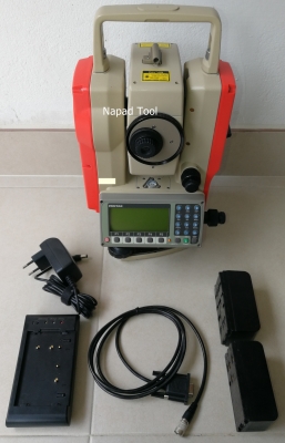 สินค้ามือสอง  ขายกล้องสำรวจ Total Station PENTAX R326EX เลเซอร์นำเป้า เก็บความจำในเครื่อง 12,000 points Accuracy 6&rdquo; ความละเอียดหน้าจออ่าน 1&rdquo;   พร้อม calibrated อุปกรณ์ตามรูป