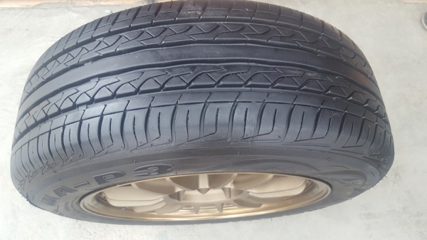 ล้อใหม่ RE30 ขอบ15 4รู100-114  ยาง\%ปี16  4 ล้อ