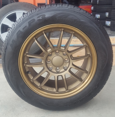 ล้อใหม่ RE30 ขอบ15 4รู100-114  ยาง\%ปี16  4 ล้อ